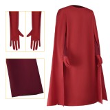 Emperor‘s Royal Guard Red Cape Cosplay Costume Halloween Carnival Outfit