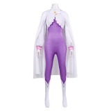 Emilia Women Purple Jumpsuit With Cloak Cosplay Costume Halloween Carnival Outfit