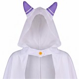Emilia Women Purple Jumpsuit With Cloak Cosplay Costume Halloween Carnival Outfit