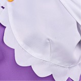 Emilia Women Purple Jumpsuit With Cloak Cosplay Costume Halloween Carnival Outfit