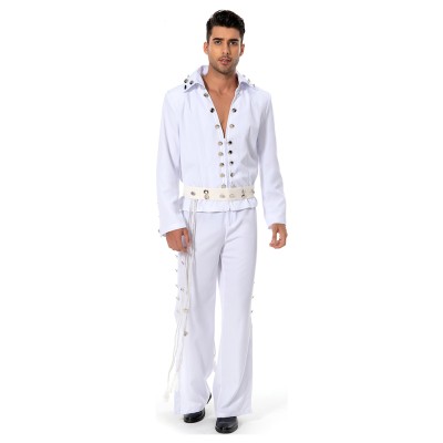 Elvis Aron Presley Festival Christmas Party Cosplay Costume Halloween Carnival Outfit
