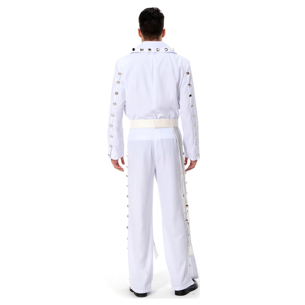 Elvis Aron Presley Festival Christmas Party Cosplay Costume Halloween Carnival Outfit