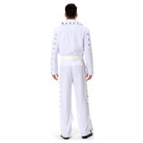 Elvis Aron Presley Festival Christmas Party Cosplay Costume Halloween Carnival Outfit