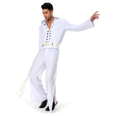 Elvis Aron Presley Festival Christmas Party Cosplay Costume Halloween Carnival Outfit