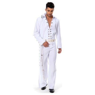Elvis Aron Presley Festival Christmas Party Cosplay Costume Halloween Carnival Outfit