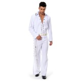 Elvis Aron Presley Festival Christmas Party Cosplay Costume Halloween Carnival Outfit
