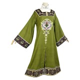 Elden Ring Rya Women Green Cosplay Costume Halloween Carnival Outfit