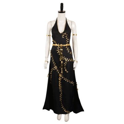 Elden Ring Marika Women Black Dress Set Suit Cosplay Costume Halloween Carnival Outfit