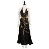 Elden Ring Marika Women Black Dress Set Suit Cosplay Costume Halloween Carnival Outfit