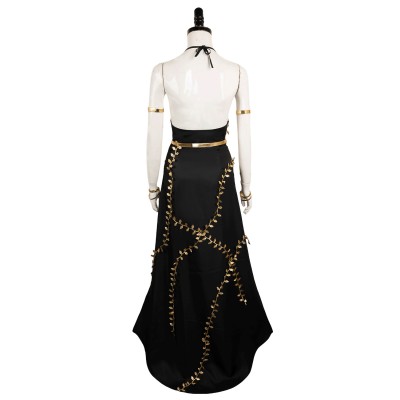 Elden Ring Marika Women Black Dress Set Suit Cosplay Costume Halloween Carnival Outfit