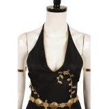 Elden Ring Marika Women Black Dress Set Suit Cosplay Costume Halloween Carnival Outfit