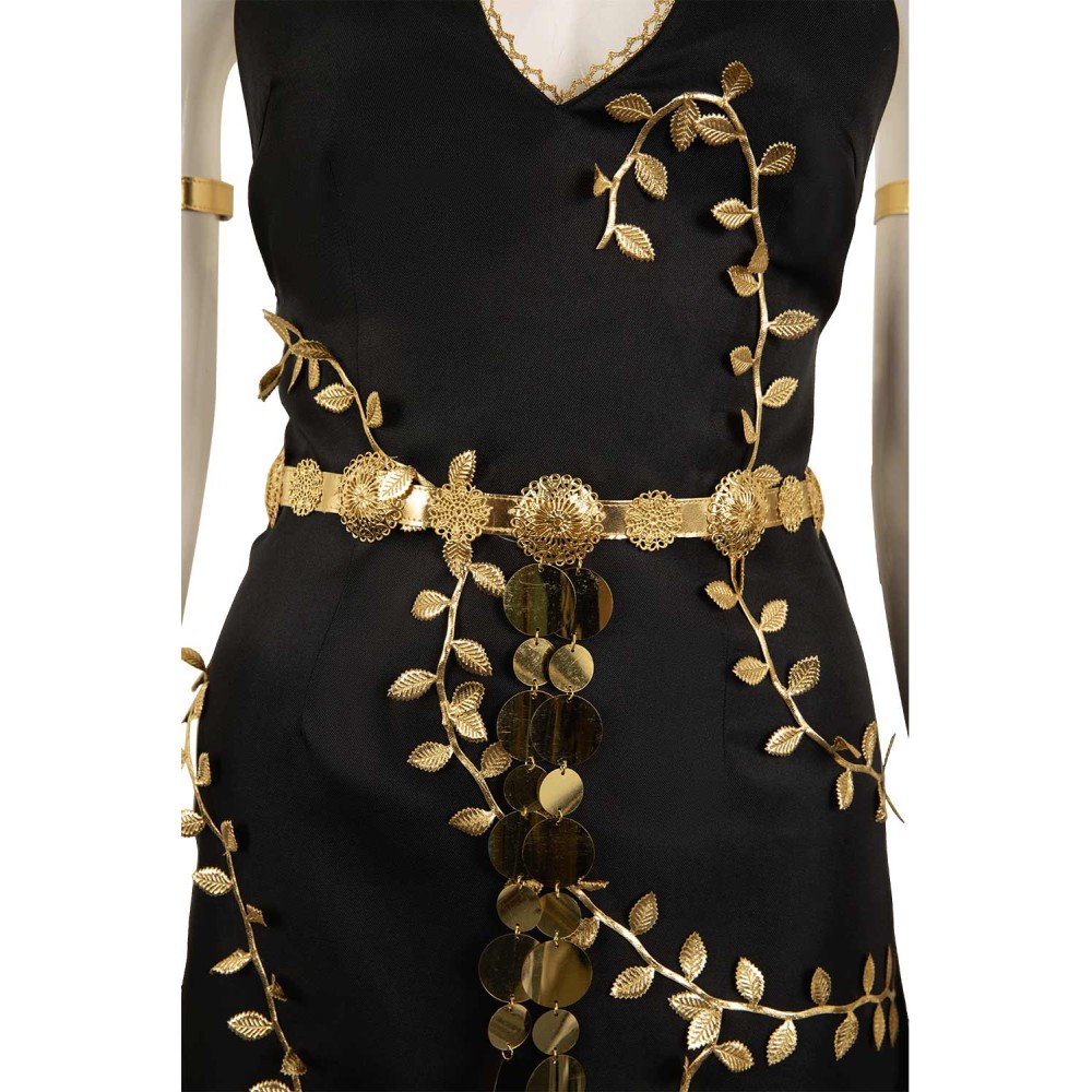 Elden Ring Marika Women Black Dress Set Suit Cosplay Costume Halloween Carnival Outfit