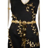 Elden Ring Marika Women Black Dress Set Suit Cosplay Costume Halloween Carnival Outfit