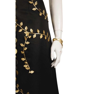 Elden Ring Marika Women Black Dress Set Suit Cosplay Costume Halloween Carnival Outfit
