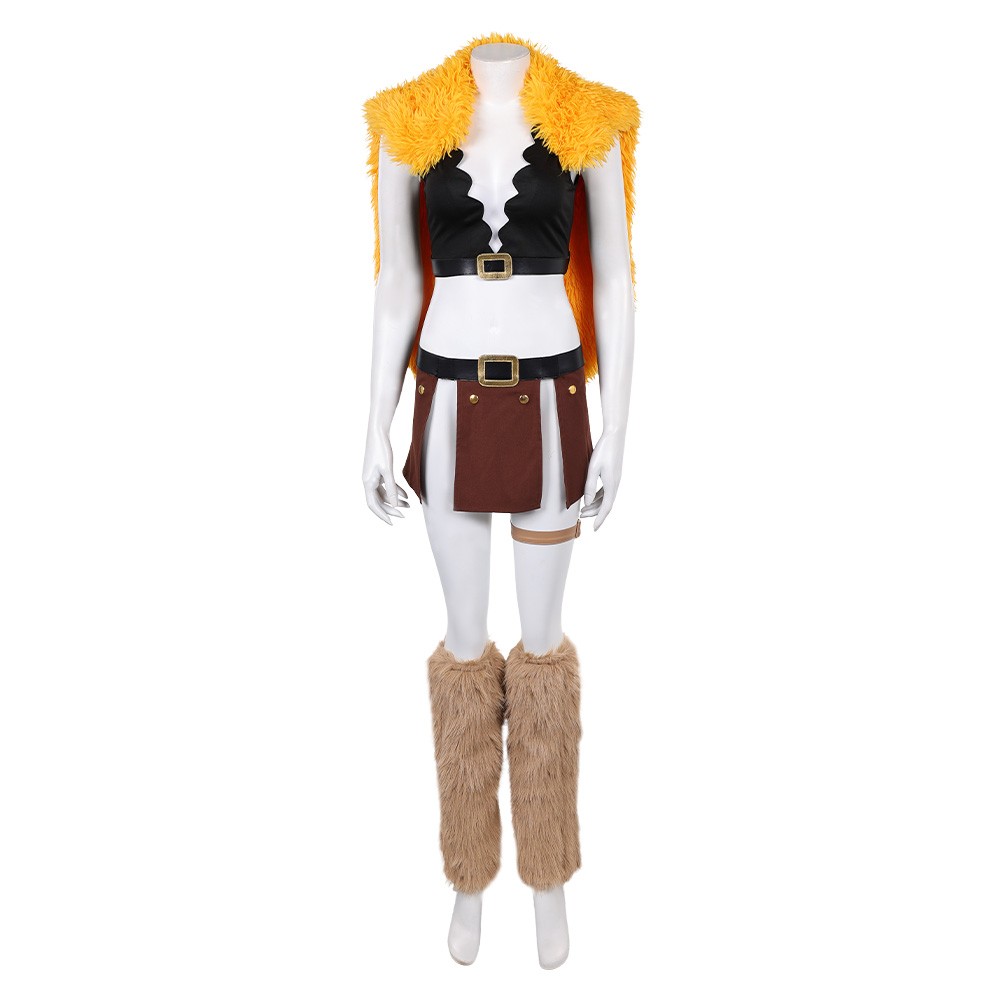 Elbaph Arc Nami Women Black Cosplay Costume Halloween Carnival Outfit