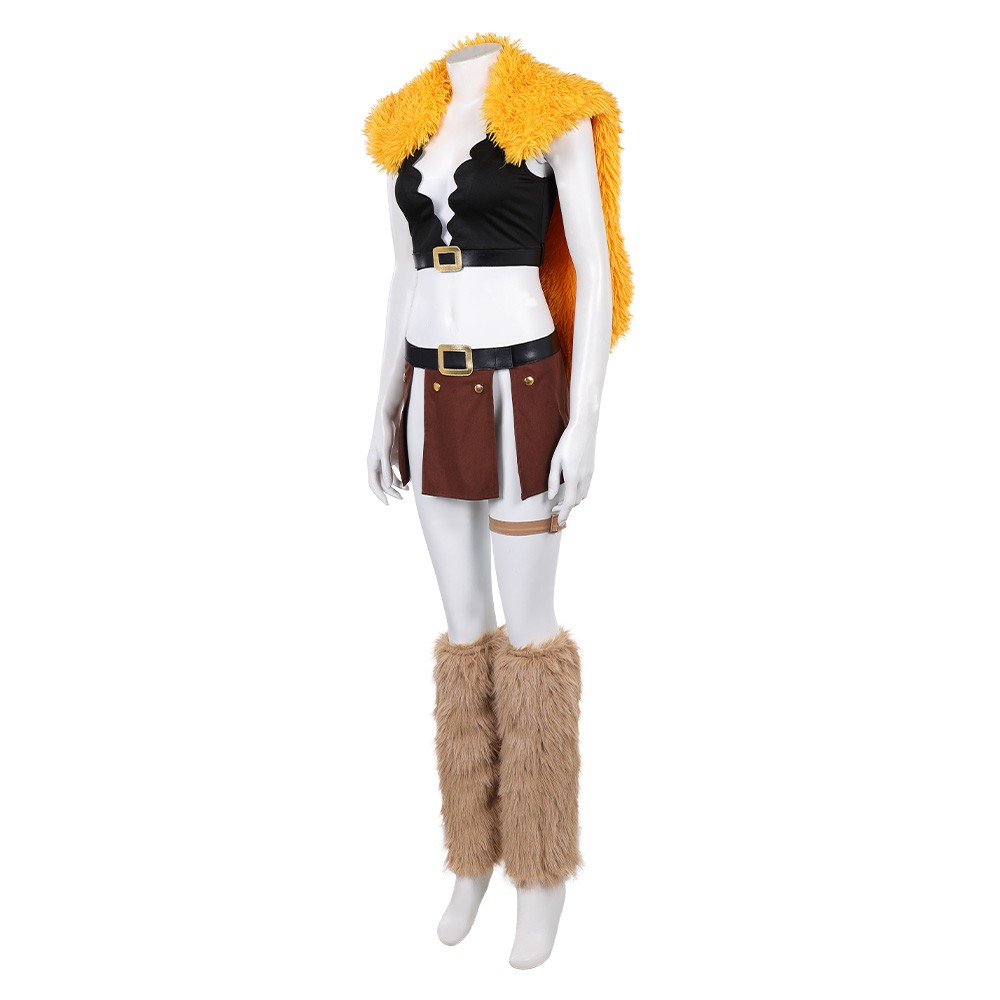 Elbaph Arc Nami Women Black Cosplay Costume Halloween Carnival Outfit