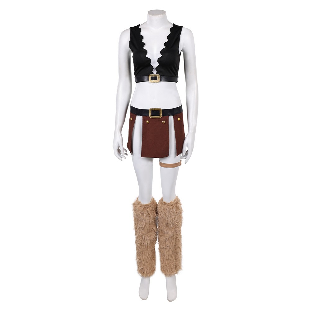 Elbaph Arc Nami Women Black Cosplay Costume Halloween Carnival Outfit