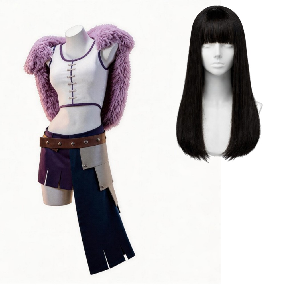 Elbaf Arc Nico Robin Women Purple Cosplay Costume Halloween Carnival Outfit