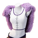 Elbaf Arc Nico Robin Women Purple Cosplay Costume Halloween Carnival Outfit