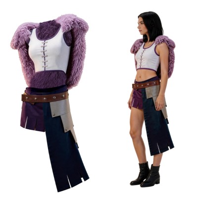 Elbaf Arc Nico Robin Women Purple Cosplay Costume Halloween Carnival Outfit
