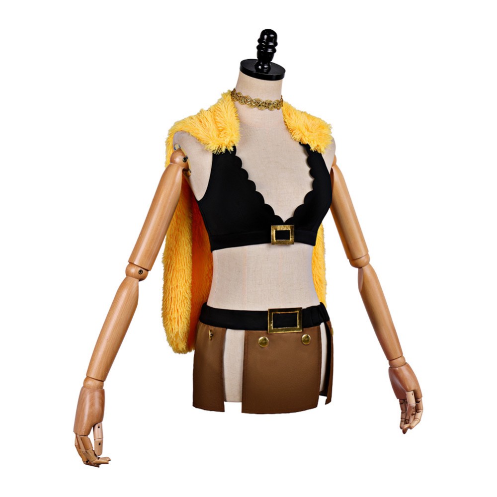 Elbaf Arc Nami Yellow Cosplay Costume Halloween Carnival Outfit