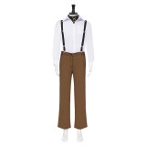 Edward Scissorhands Edward Overalls Suit Cosplay Costume Halloween Carnival Outfit