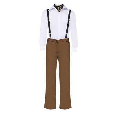 Edward Scissorhands Edward Overalls Suit Cosplay Costume Halloween Carnival Outfit