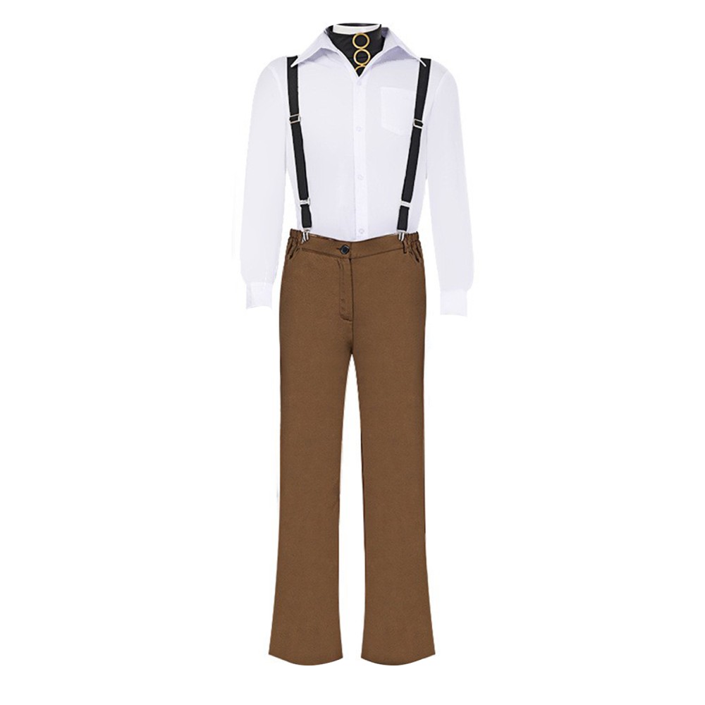 Edward Scissorhands Edward Overalls Suit Cosplay Costume Halloween Carnival Outfit