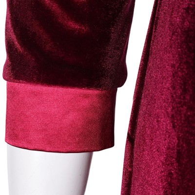 Drop (2025) Violet Women Red Velvet Jumpsuit Cosplay Costume Halloween Carnival Outfit