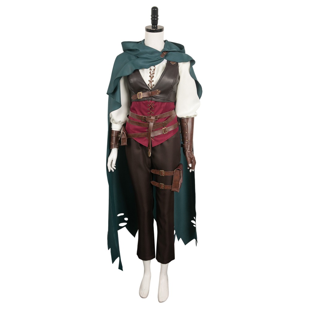 Dragon's Dogma Ulrika Suit Cosplay Costume Halloween Carnival Outfit