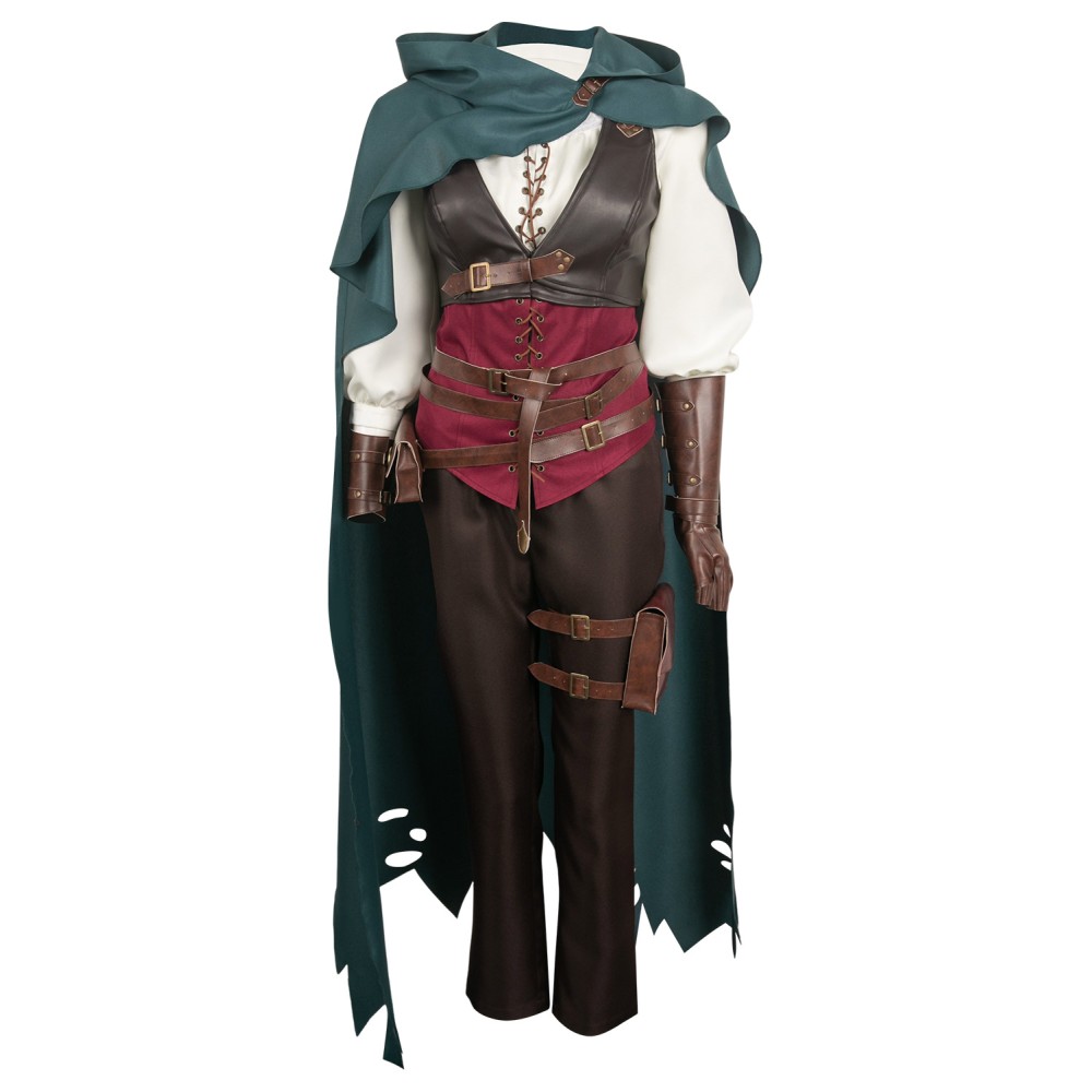 Dragon's Dogma Ulrika Suit Cosplay Costume Halloween Carnival Outfit