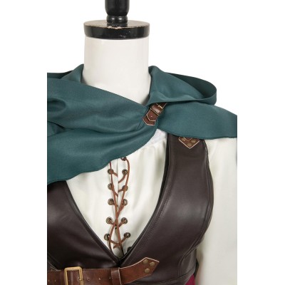 Dragon's Dogma Ulrika Suit Cosplay Costume Halloween Carnival Outfit