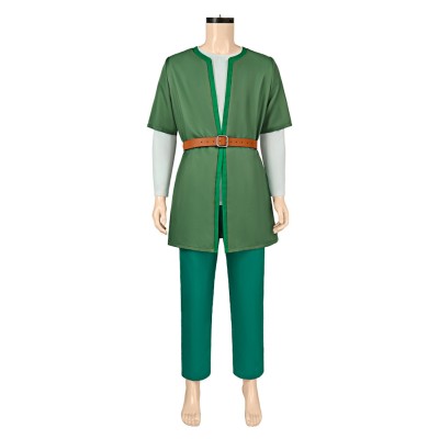 Dragon Quest Arusu Green Cosplay Costume Halloween Carnival Outfit