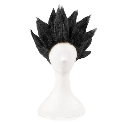 Dragon Ball Z Son Goku Three Color Wig Heat Resistant Synthetic Hair Accessories Cosplay Costume Halloween Carnival