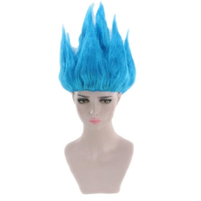 Dragon Ball Z Son Goku Three Color Wig Heat Resistant Synthetic Hair Accessories Cosplay Costume Halloween Carnival