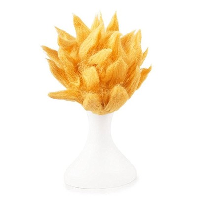 Dragon Ball Z Son Goku Three Color Wig Heat Resistant Synthetic Hair Accessories Cosplay Costume Halloween Carnival