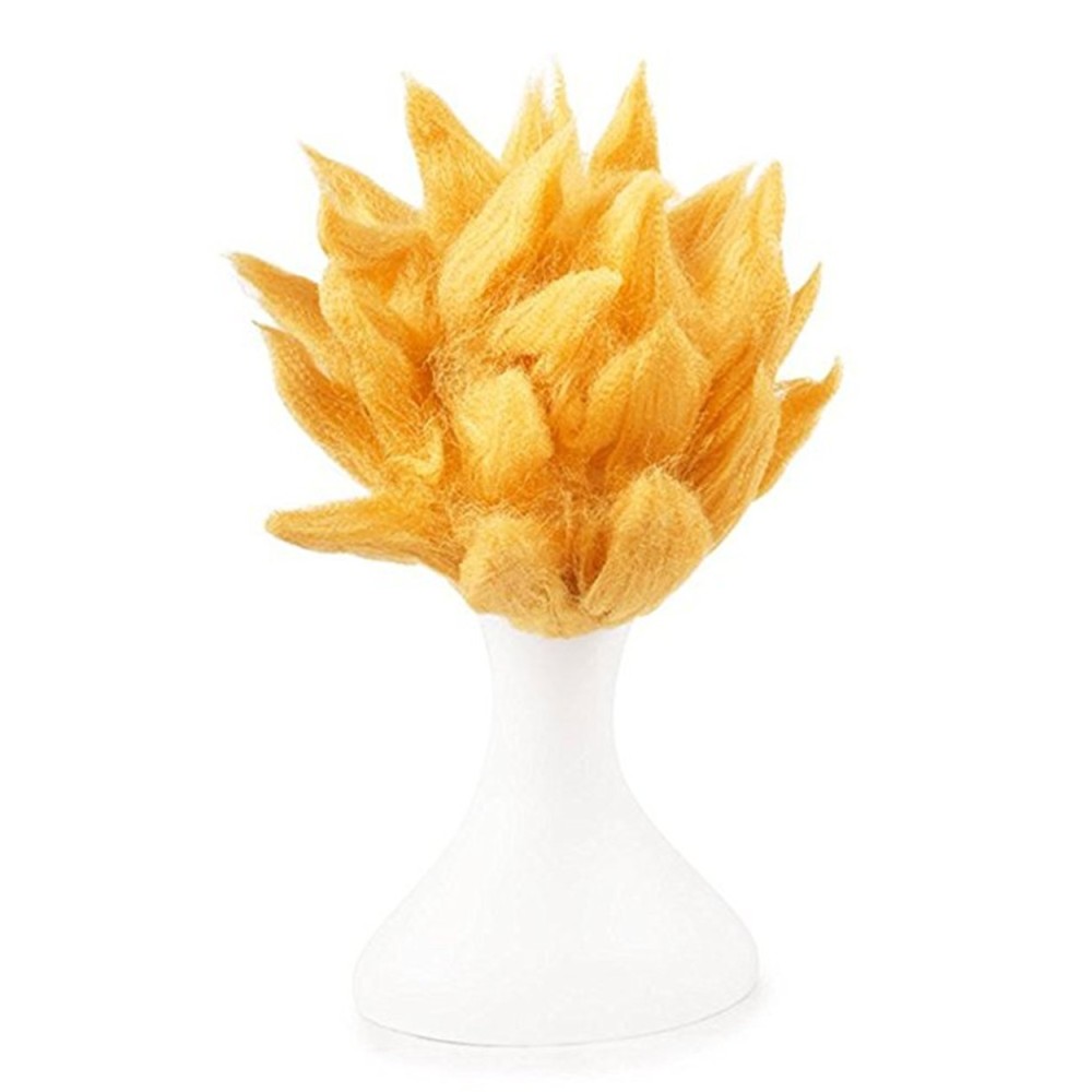 Dragon Ball Z Son Goku Three Color Wig Heat Resistant Synthetic Hair Accessories Cosplay Costume Halloween Carnival