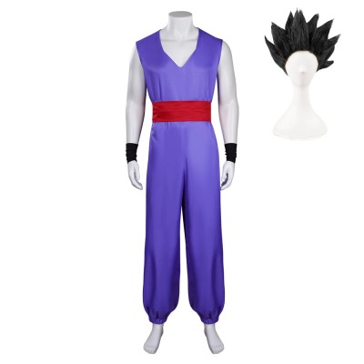 Dragon Ball Super : Super Hero Son Gohan Suit Cosplay Costume Halloween Carnival Outfit