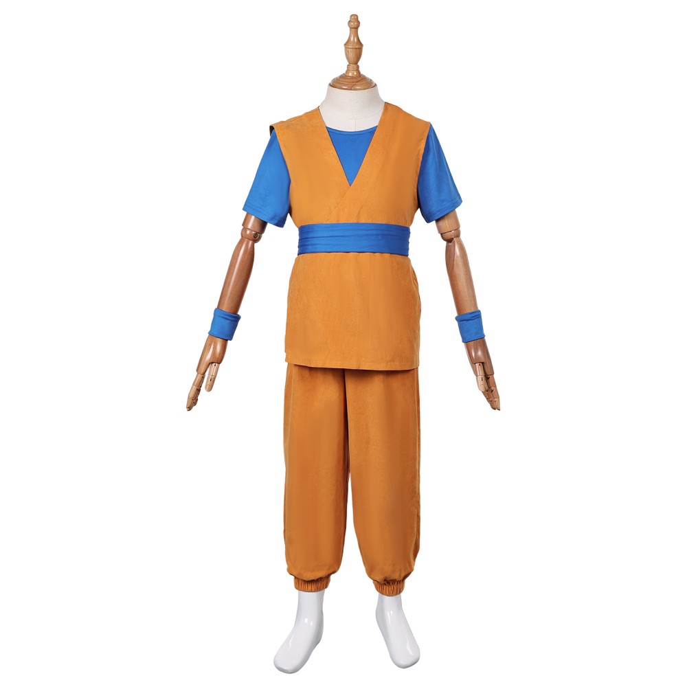 Dragon Ball Daima (2024) Son Goku Kids Uniform Suit Cosplay Costume Halloween Carnival Outfit
