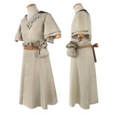 Dr.STONE Shigami Senkuu White Robe Cosplay Costume Halloween Carnival Outfit
