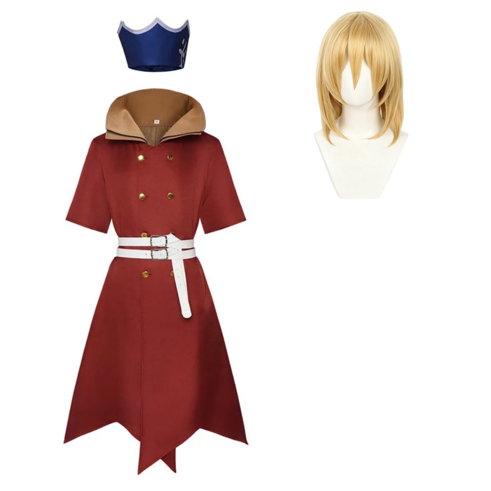 Dr Stone Ryusui Nanami Red Cosplay Costume Halloween Carnival Outfit