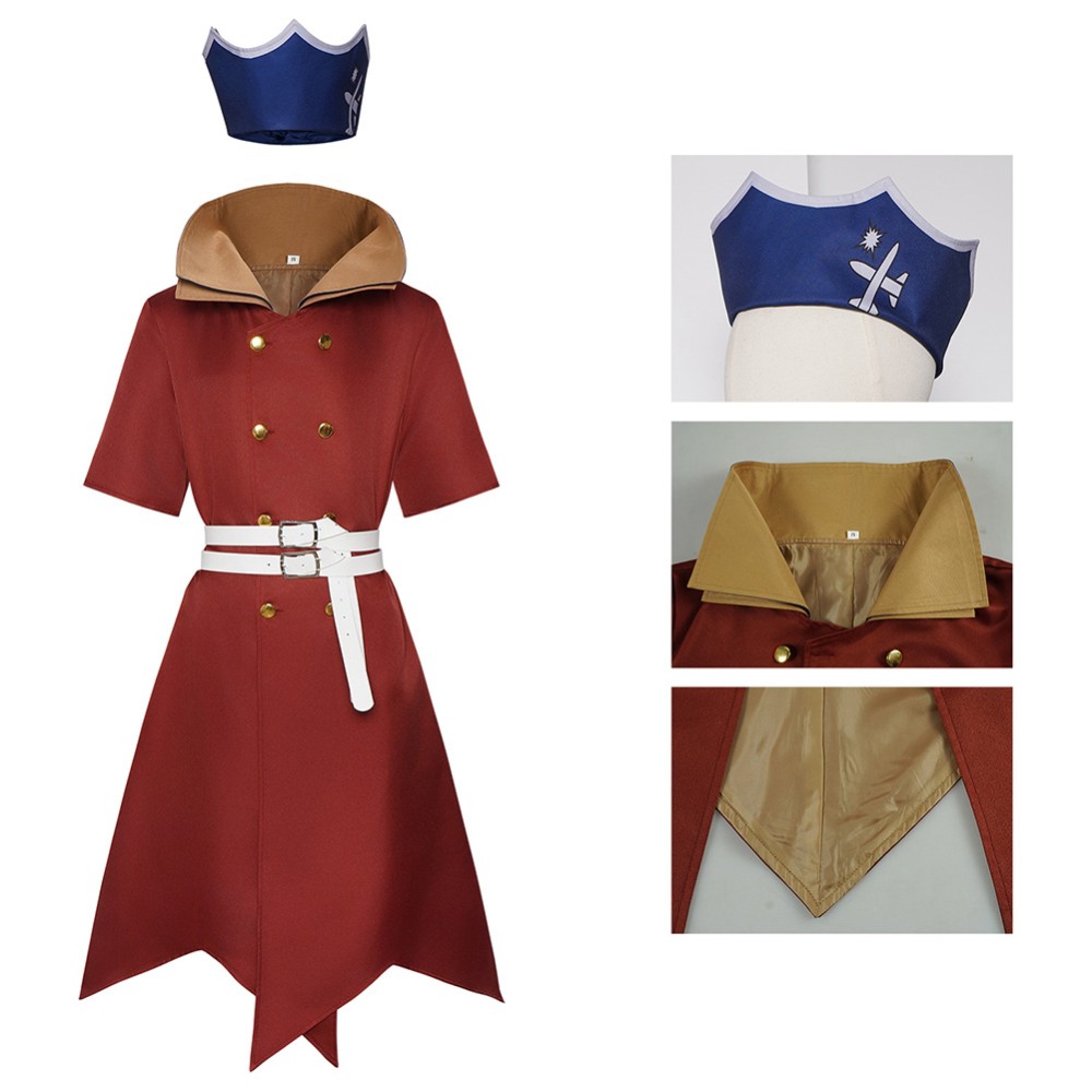 Dr Stone Ryusui Nanami Red Cosplay Costume Halloween Carnival Outfit