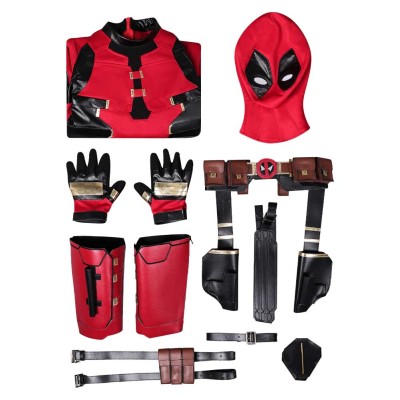DP Wade Wilson Kids Children Suit Cosplay Costume Halloween Carnival Outfit