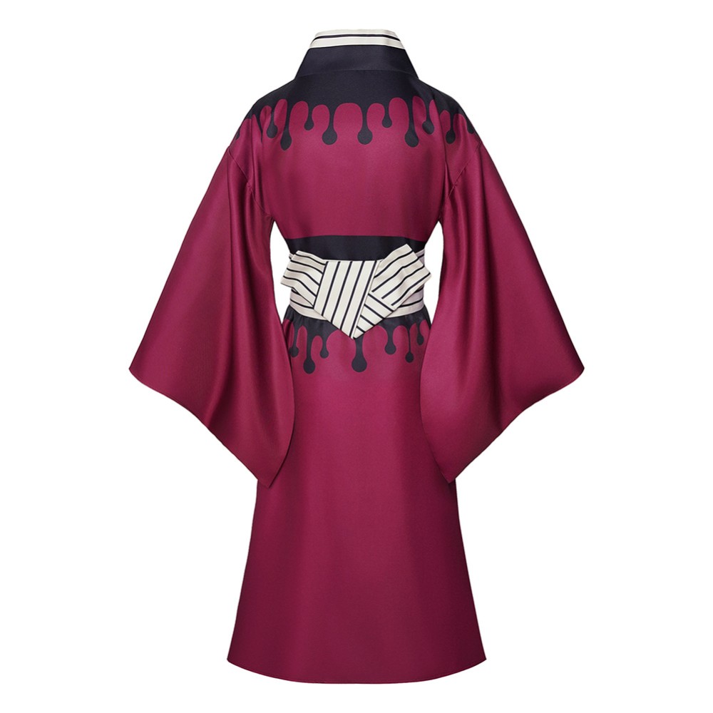 Douma Red Kimono Cosplay Costume Halloween Carnival Outfit