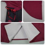 Douma Red Kimono Cosplay Costume Halloween Carnival Outfit