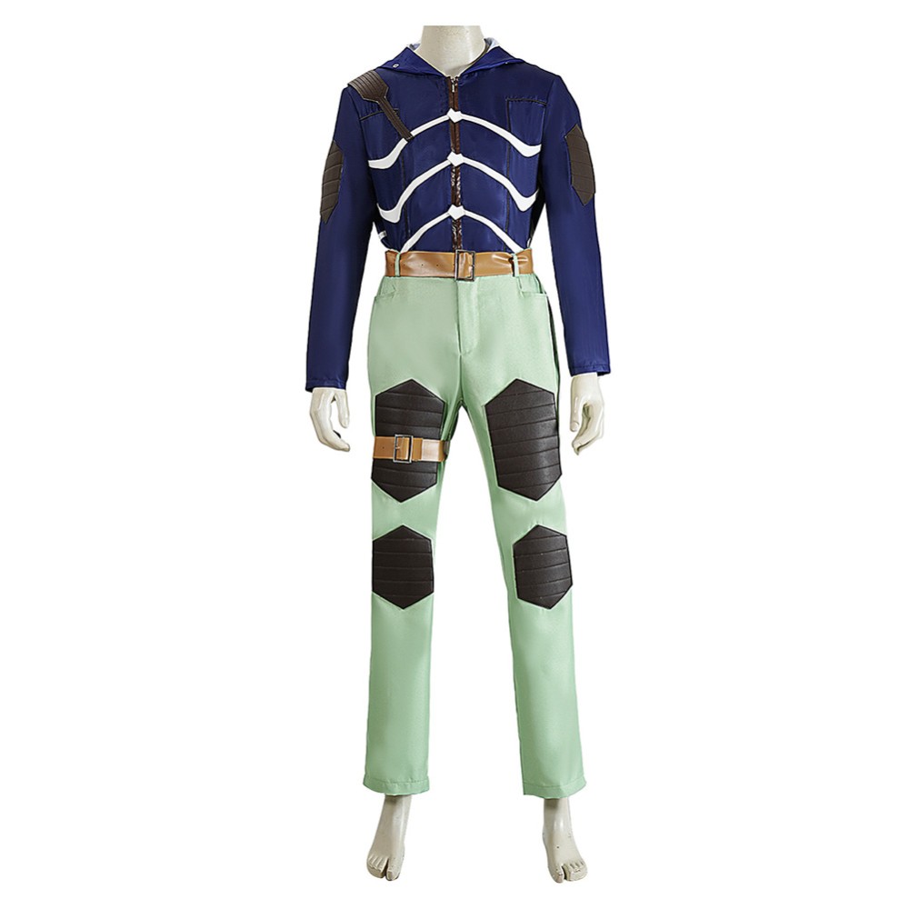 Doro He Doro Caiman Blue and Green Cosplay Costume Halloween Carnival Outfit