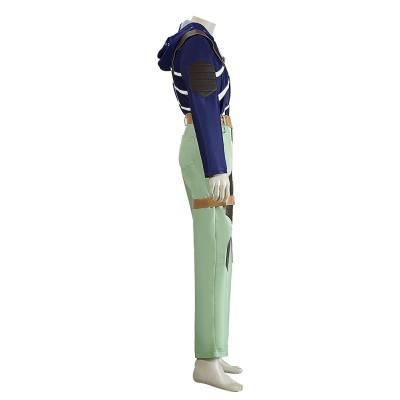 Doro He Doro Caiman Blue and Green Cosplay Costume Halloween Carnival Outfit