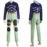 Doro He Doro Caiman Blue and Green Cosplay Costume Halloween Carnival Outfit