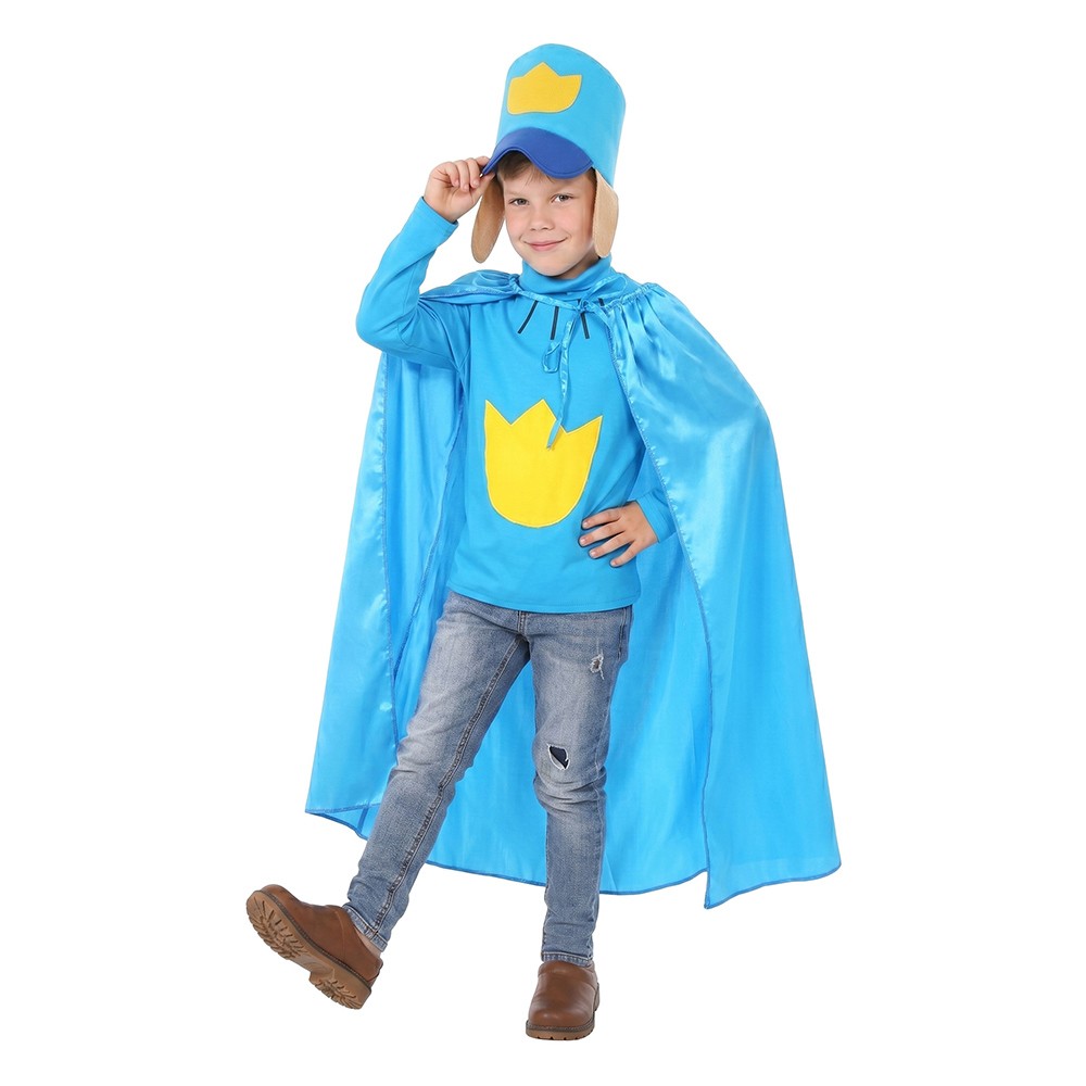 Dog Man Dog Man Kids Children Blue Cosplay Costume Halloween Carnival Outfit