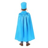 Dog Man Dog Man Kids Children Blue Cosplay Costume Halloween Carnival Outfit